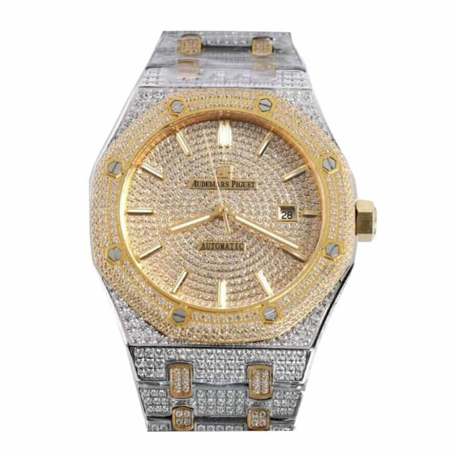 Audemars Piguet Royal Oak "Iced Out Yellow Gold" 15400SR.OO.1220SR.01