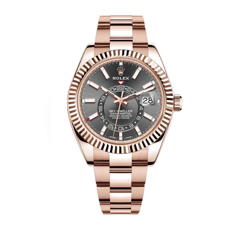 Rolex Sky-Dweller 326935-0007 "Everose Rhodium Dial"