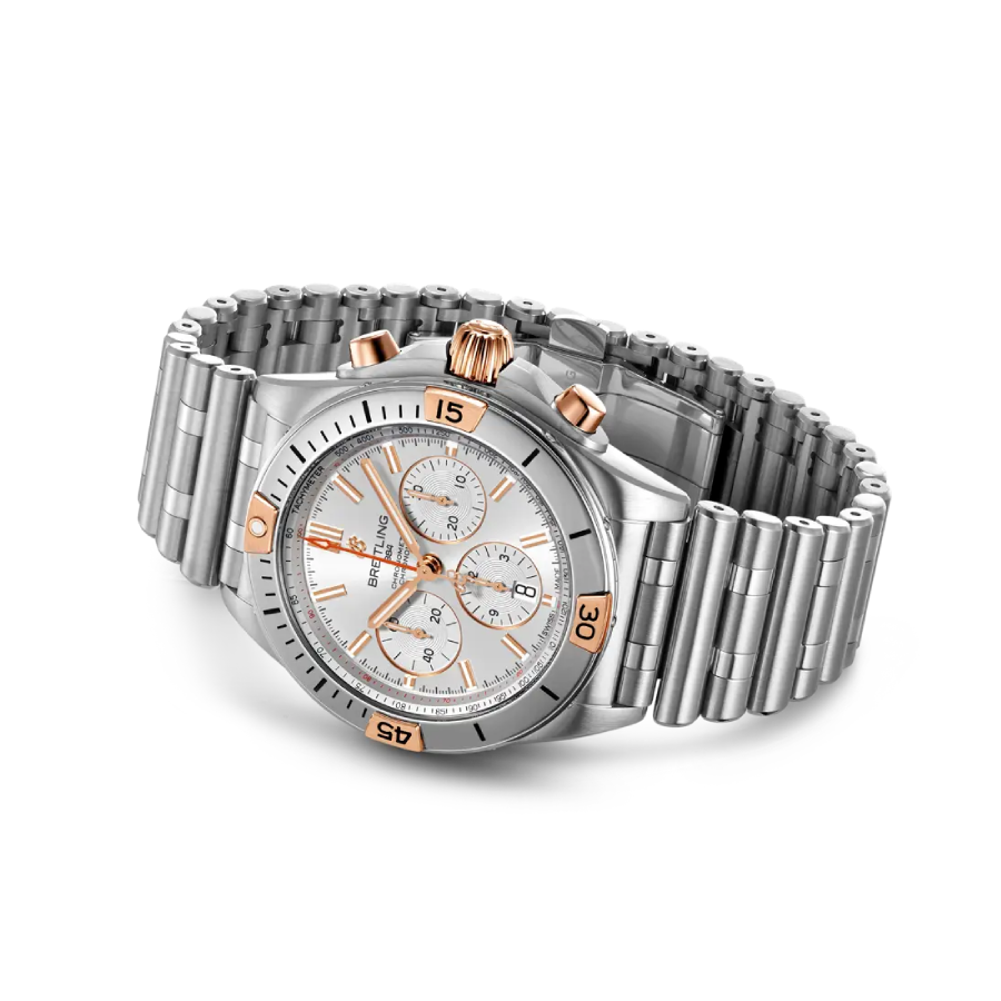Breitling Chronomat B01 AB0134101G1A1 "White Dial Steel" 2