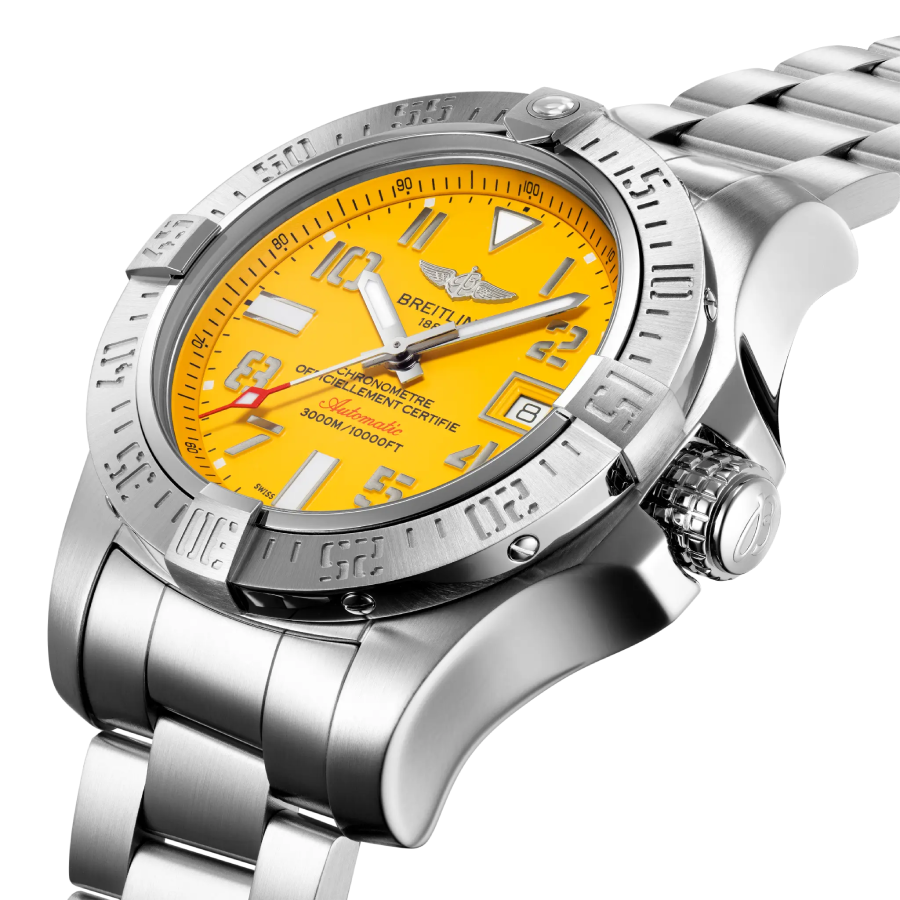 Breitling Avenger II Seawolf A17331 "Yellow Dial" Perfect 3