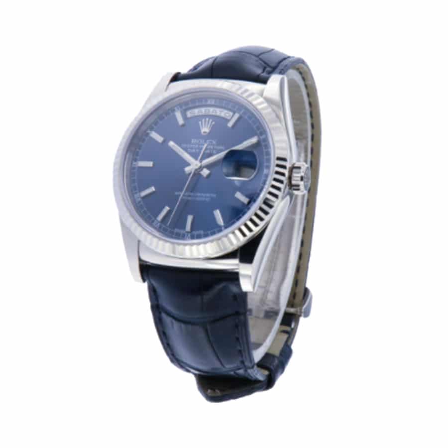 Rolex Day-Date 118139-0004 "Blue Dial" Perfect 2