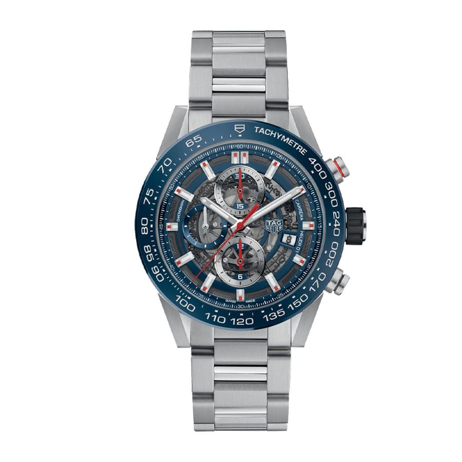 TAG Heuer Carrera 01 CAR201T "Blue Skeleton Dial" Precision